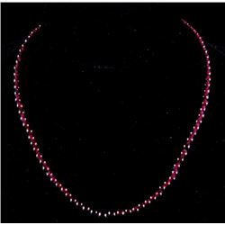 Antique Montana Polished Garnet Necklace