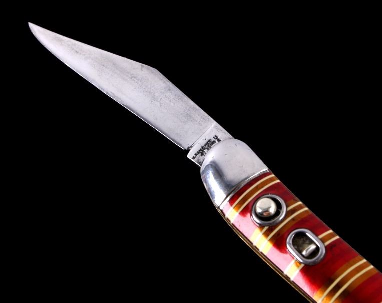 Hammer Brand Candy Striped Switchblade Knife
