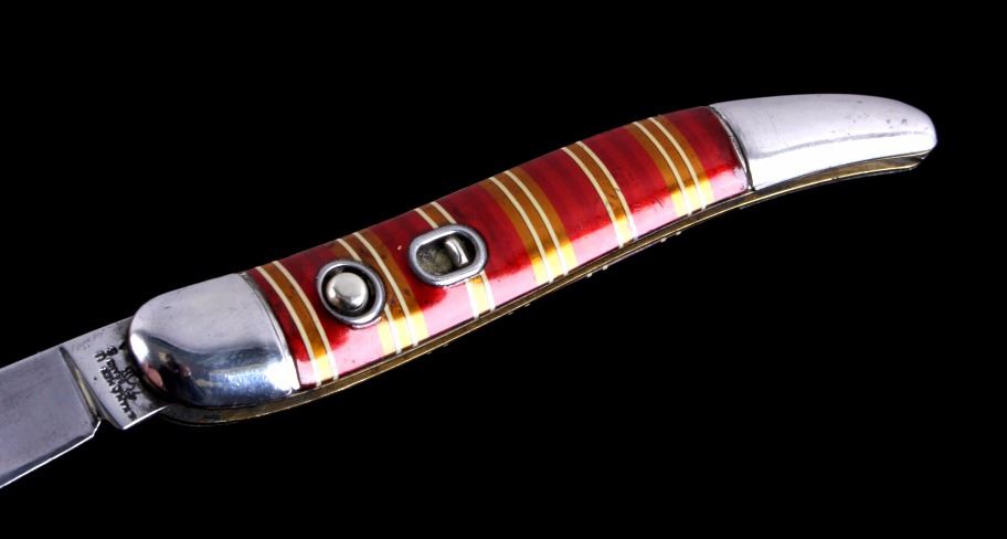 Hammer Brand Candy Striped Switchblade Knife