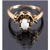 Image 1 : 10K Gold & Opal Diamond Ring