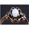 Image 2 : 10K Gold & Opal Diamond Ring