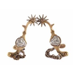 Buermann Hercules Bronze Buffalo Head Spurs