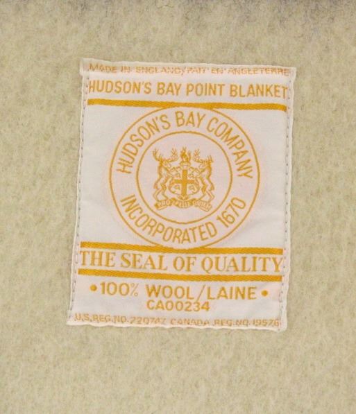 Dating hudson bay blanket labels