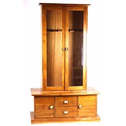 Light Walnut Gun Cabinet