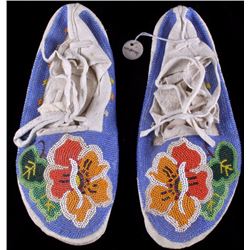 Montana Crow Beaded Moccasins 20th Century