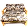 Image 1 : Lodge Framed Natural Finish Futon And Bench