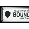 Image 2 : MINT Yellowstone National Park Boundary Line Sign