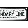 Image 4 : MINT Yellowstone National Park Boundary Line Sign