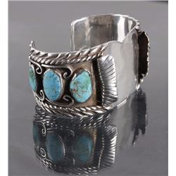 Navajo Watch Bracelet with Stones