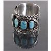 Image 3 : Navajo Watch Bracelet with Stones