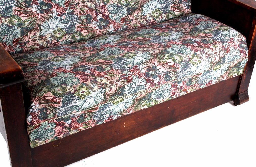 Mission Empire Antique Fold Out Sleeper Sofa Couch