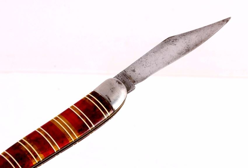 Hammer Brand Candy Striped Switchblade Knife