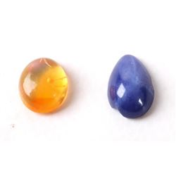 2 Ct. Star Sapphire And .65 Ct. Fire Opal