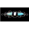 Image 1 : Zuni Sterling Inlaid Turquoise & Jet Brooch