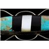Image 3 : Zuni Sterling Inlaid Turquoise & Jet Brooch