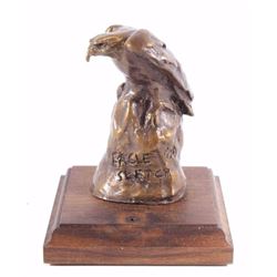 Eagle Sketch Bronze Sculpture by Bob Scriver
