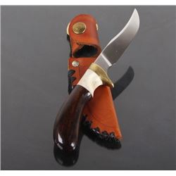 Handmade Knife with Leather Scabbard