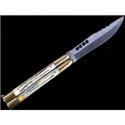Custom Made Elk Horn Butterfly Knife