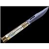 Image 1 : Custom Made Elk Horn Butterfly Knife