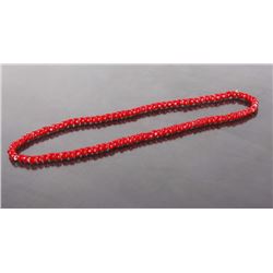 Hudson Bay Red White Heart Trade Bead Necklace