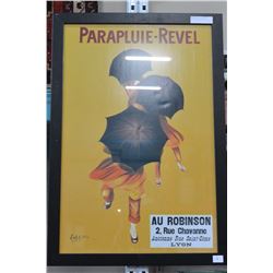 FRAMED FRENCH ADVERT PRINT