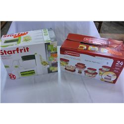 TUPPERWARE SET & STARFRIT SPIRAL SLICER