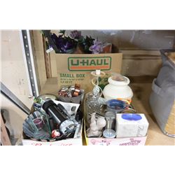 3 BOXES OF ASSORTED HOUSEWARES