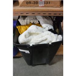 LARGE TOTE OF DESIGNER JACKETS