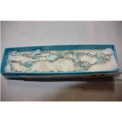 SILVER \& TURQOISE STONE BRACELET & ANKLET