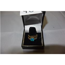 2 LADIES RINGS W/ BLUE STONES