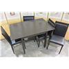 Image 2 : ESPRESSO TABLE WITH JACKNIFE LEAF & 4 CHAIRS