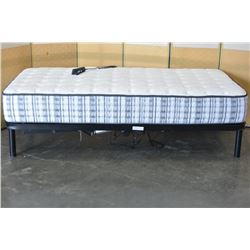 SINGLE SIZE ELECTRIC ADJUSTABLE BED W/ POSTUREPEDIC