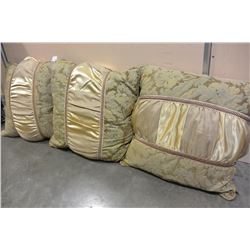 SET OF 3 LARGE DESIGNER PILLOWS