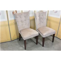 2 MATCHING MODERN DINING CHAIRS