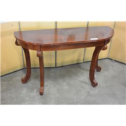 CHERRY FINISH SOFA TABLE