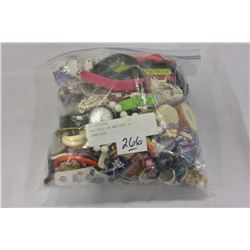 BAG FULL OF WATCHES & JEWELLERY