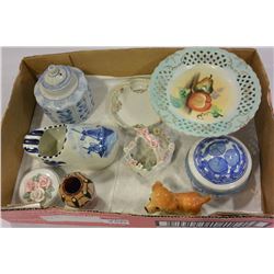 LOT OF SMALL COLLECTIBLES & CHINA