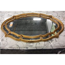DECORATIVE GILT WALL MIRROR
