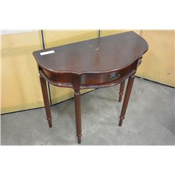 CHERRY FINISH HALL TABLE