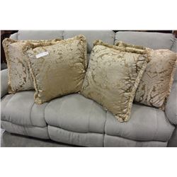 SET OF 4 DESIGNER PILLOWS