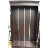 Image 1 : TALL MODERN ESPRESSO FINISH SHELF UNIT