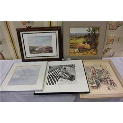 LOT OF FRAMED PRINTS