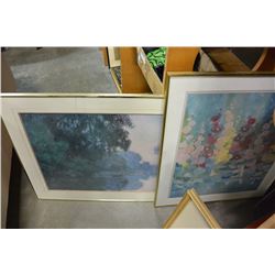 2 LARGE FRAMED PRINTS