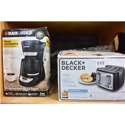 B & D TOASTER & COFFEE MAKER