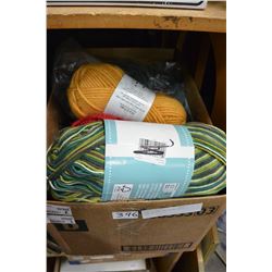 BOX OF NEW KNITTING WOOL & COTTON