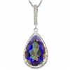 Image 1 : Natural Ocean Mystic & Diamond 5.14 carats Pendant