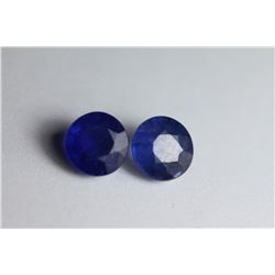 Natural Royal Blue Burma Sapphire Pair 5.67 cts