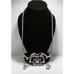 SC Silver Necklace & Earring Set
