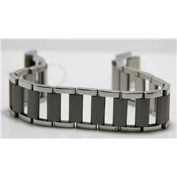 Mens Stainless Steel Ladder Bracelet
