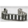 Image 1 : Mens Stainless Steel Ladder Bracelet